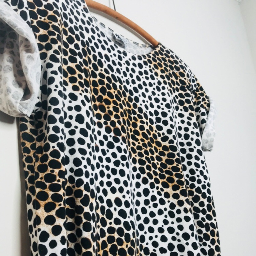 Vintage Retro 80’s Leopard Print Crop Top - Picture 2 of 3